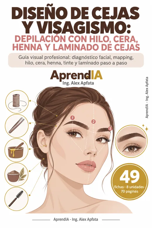 Diseño de Cejas y Visagismo: Depilación con Hilo, Cera, Henna y Laminado de Cejas