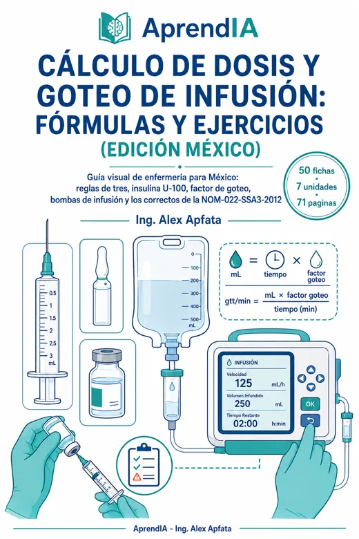 Cálculo de Dosis y Goteo de Infusión: fórmulas y ejercicios (Edición México)