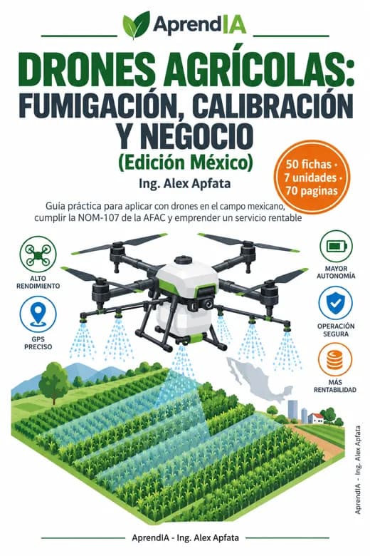 Drones Agrícolas: Fumigación, Calibración y Negocio (Edición México)