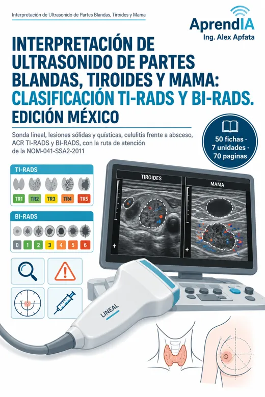 Interpretación de Ultrasonido de Partes Blandas, Tiroides y Mama: Clasificación TI-RADS y BI-RADS. Edición México