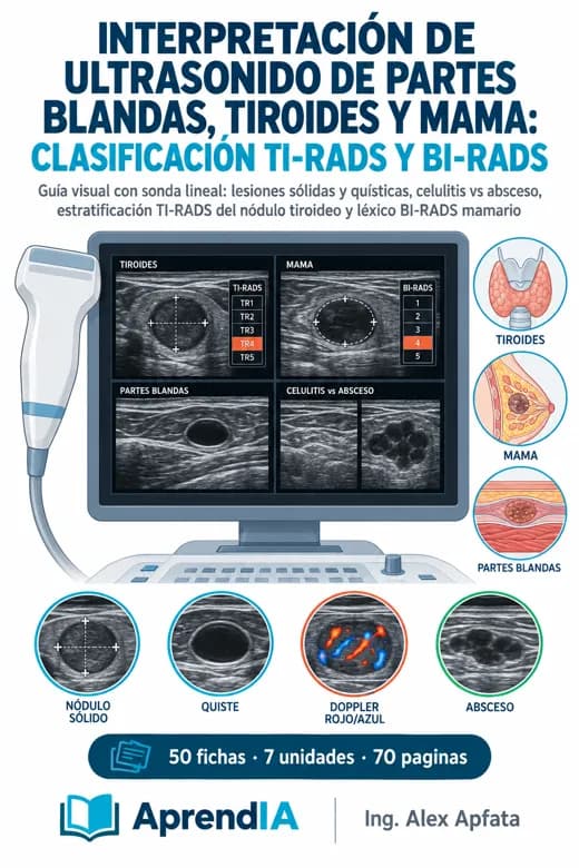 Interpretación de Ultrasonido de Partes Blandas, Tiroides y Mama: Clasificación TI-RADS y BI-RADS