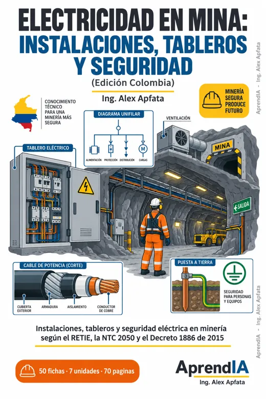 Electricidad en Mina: Instalaciones, Tableros y Seguridad (Edición Colombia)