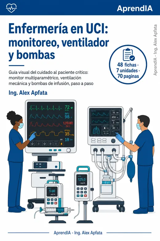 Enfermería en UCI: monitoreo, ventilador y bombas