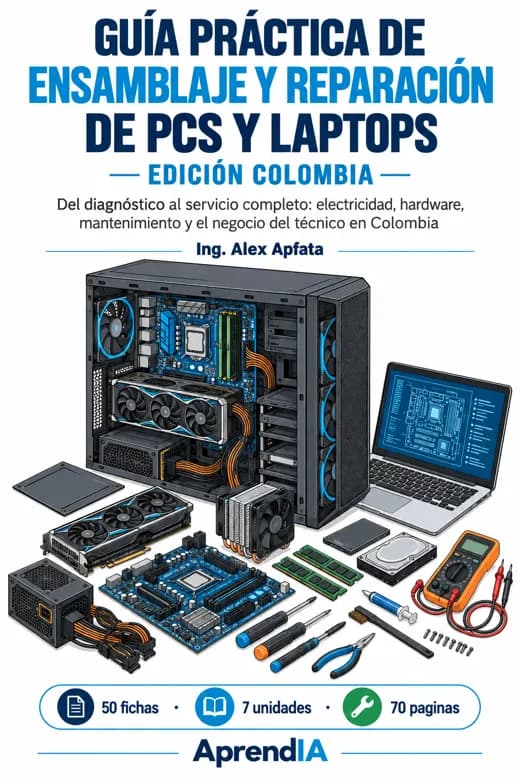 Guía Práctica de Ensamblaje y Reparación de PCs y Laptops — Edición Colombia