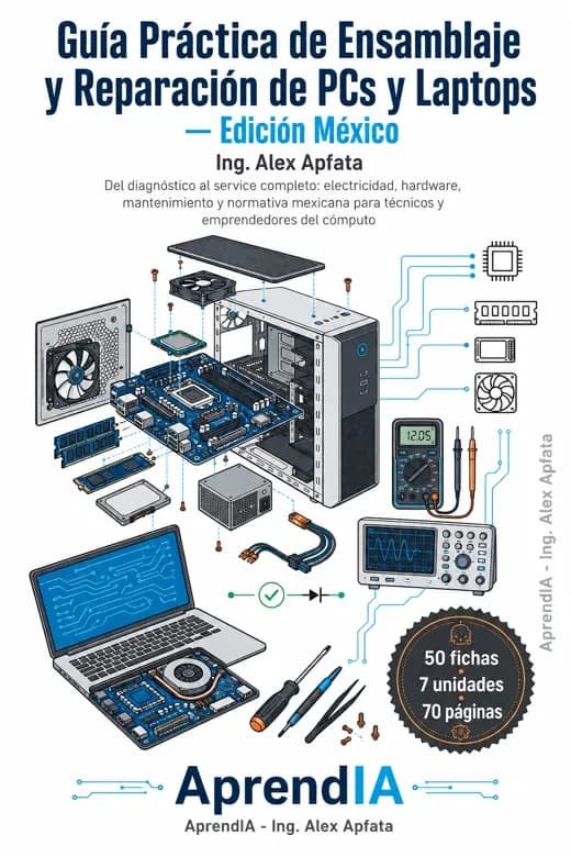 Guía Práctica de Ensamblaje y Reparación de PCs y Laptops — Edición México