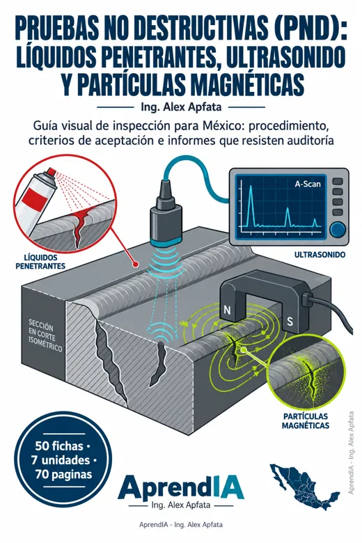 Pruebas No Destructivas (PND): Líquidos Penetrantes, Ultrasonido y Partículas Magnéticas