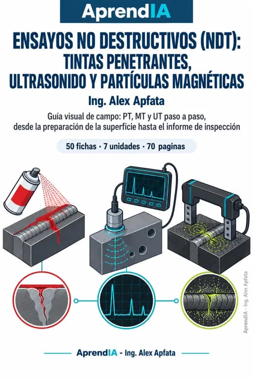 Ensayos No Destructivos (NDT): Tintas Penetrantes, Ultrasonido y Partículas Magnéticas