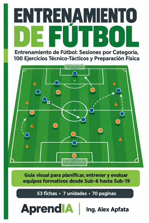 Entrenamiento de Fútbol: Sesiones por Categoría, 100 Ejercicios Técnico-Tácticos y Preparación Física