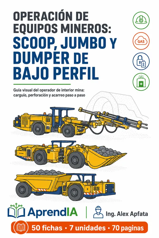 Operación de Equipos Mineros: scoop, jumbo y dumper de bajo perfil