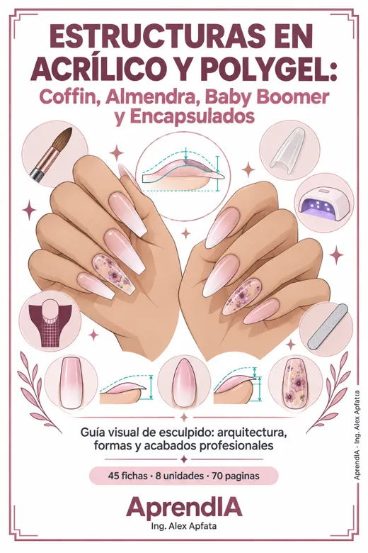 Estructuras en Acrílico y Polygel: Coffin, Almendra, Baby Boomer y Encapsulados