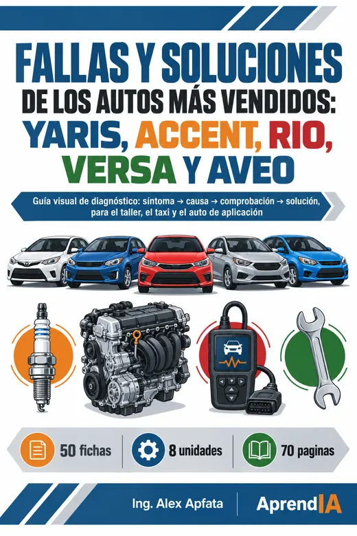 Fallas y Soluciones de los Autos Más Vendidos: Yaris, Accent, Rio, Versa y Aveo