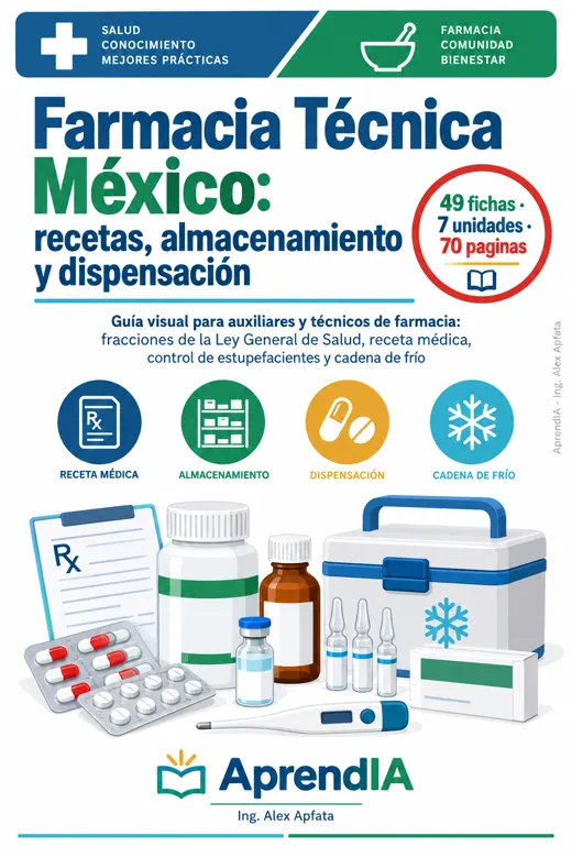 Farmacia Técnica México: recetas, almacenamiento y dispensación