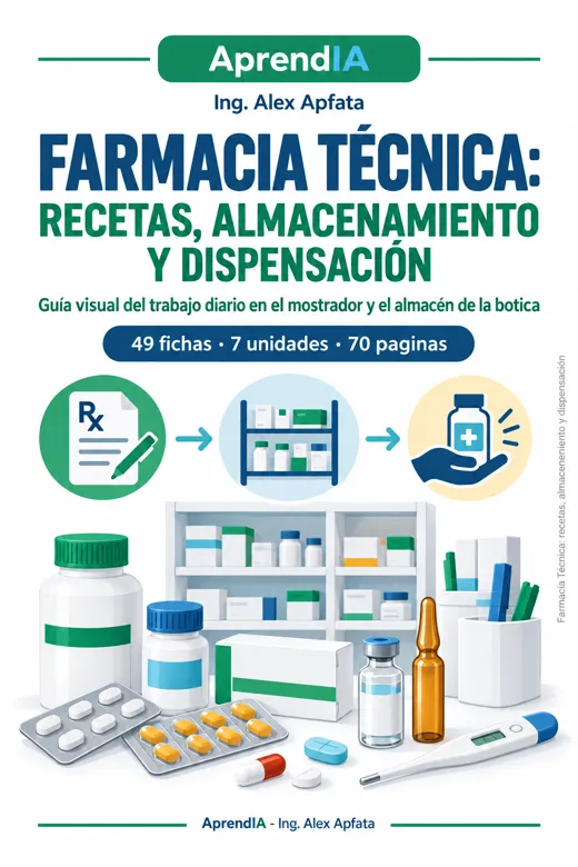 Farmacia Técnica: recetas, almacenamiento y dispensación