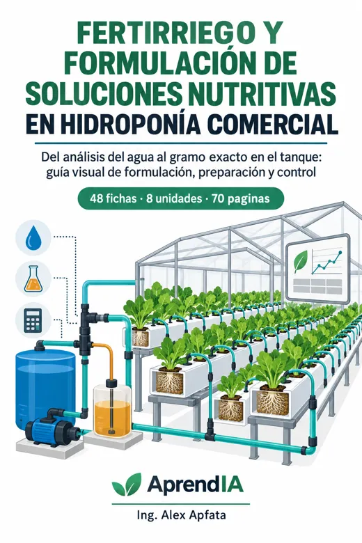 Fertirriego y Formulación de Soluciones Nutritivas en Hidroponía Comercial