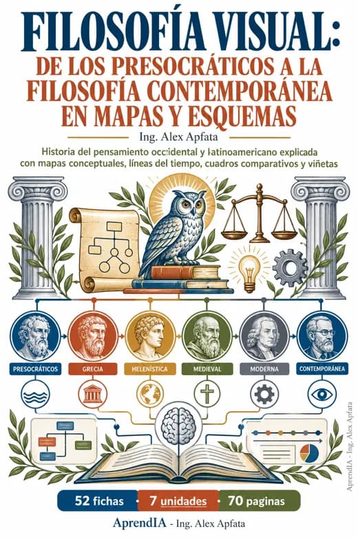 Filosofía Visual: de los Presocráticos a la Filosofía Contemporánea en Mapas y Esquemas