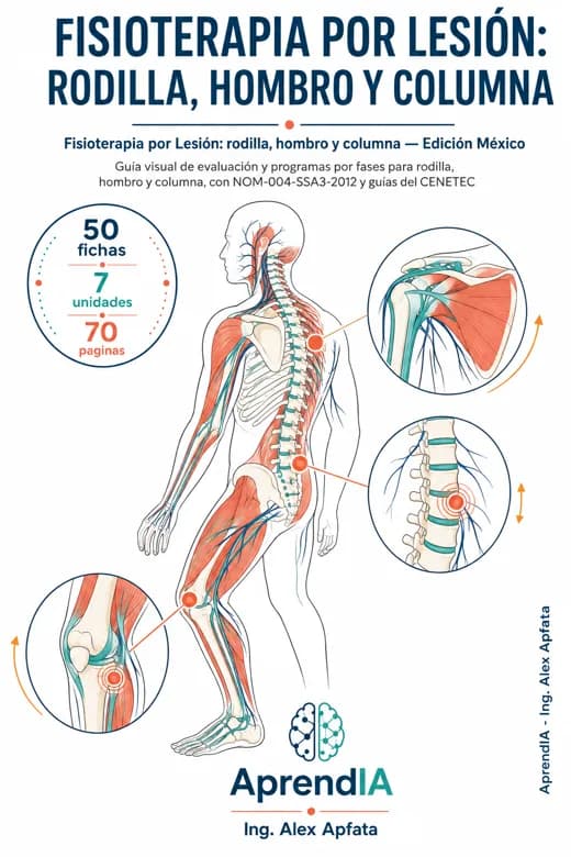 Fisioterapia por Lesión: rodilla, hombro y columna — Edición México