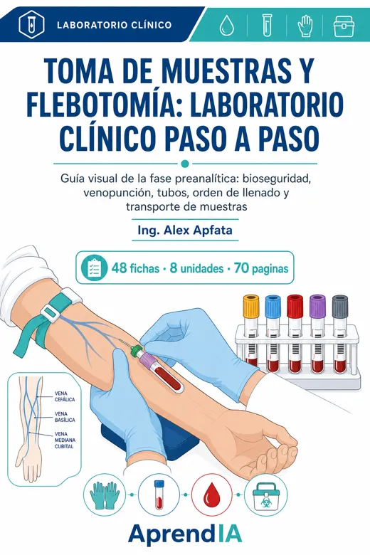 Toma de Muestras y Flebotomía: laboratorio clínico paso a paso