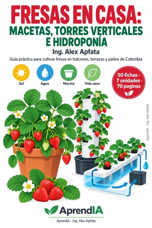 Fresas en Casa: Macetas, Torres Verticales e Hidroponía