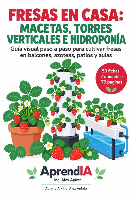 Fresas en Casa: Macetas, Torres Verticales e Hidroponía