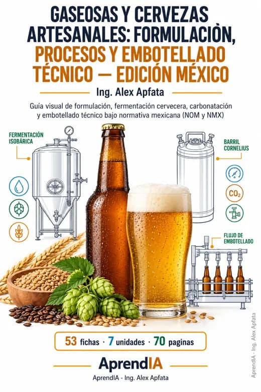Gaseosas y Cervezas Artesanales: Formulación, Procesos y Embotellado Técnico — Edición México