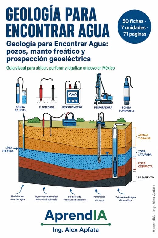 Geología para Encontrar Agua: pozos, manto freático y prospección geoeléctrica