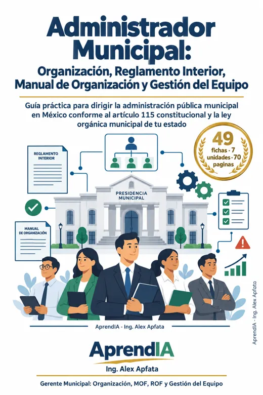 Administrador Municipal: Organización, Reglamento Interior, Manual de Organización y Gestión del Equipo