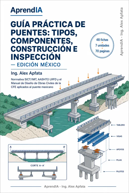 Guía Práctica de Puentes: Tipos, Componentes, Construcción e Inspección — Edición México