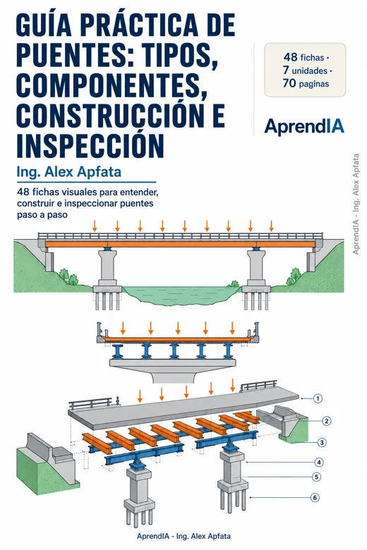 Guía Práctica de Puentes: Tipos, Componentes, Construcción e Inspección