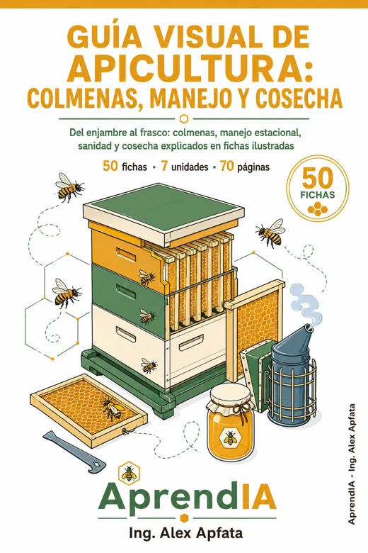 Guía Visual de Apicultura: Colmenas, Manejo y Cosecha