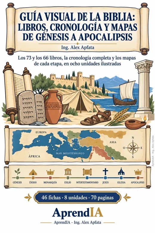 Guía Visual de la Biblia: Libros, Cronología y Mapas de Génesis a Apocalipsis — Edición México