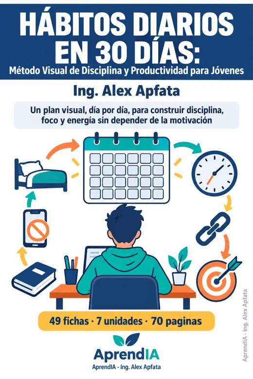 Hábitos Diarios en 30 Días: Método Visual de Disciplina y Productividad para Jóvenes