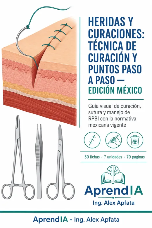 Heridas y Curaciones: técnica de curación y puntos paso a paso — Edición México