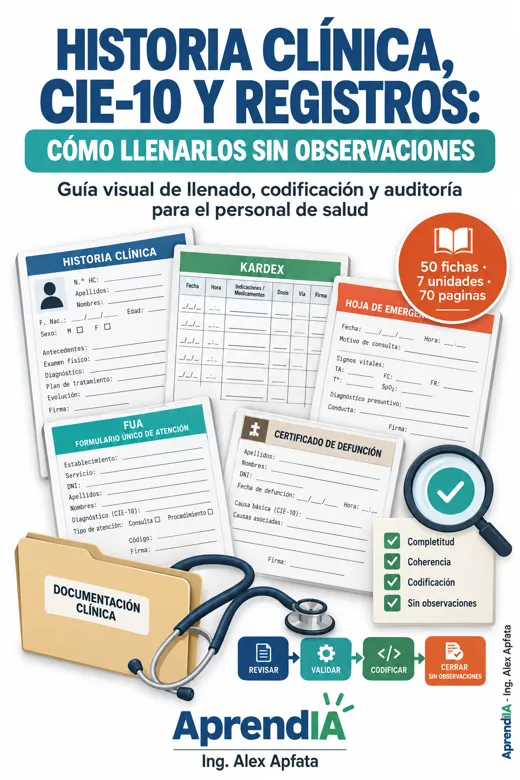 Historia Clínica, CIE-10 y Registros: cómo llenarlos sin observaciones