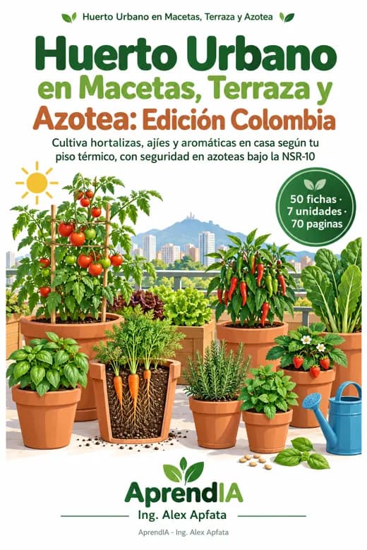 Huerto Urbano en Macetas, Terraza y Azotea: Edición Colombia