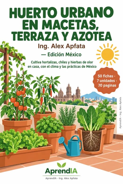 Huerto Urbano en Macetas, Terraza y Azotea — Edición México