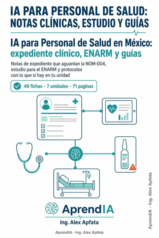 IA para Personal de Salud en México: expediente clínico, ENARM y guías
