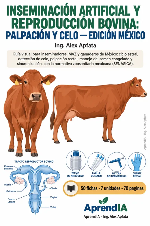 Inseminación Artificial y Reproducción Bovina: palpación y celo — Edición México