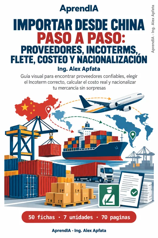 Importar desde China Paso a Paso: Proveedores, Incoterms, Flete, Costeo y Nacionalización