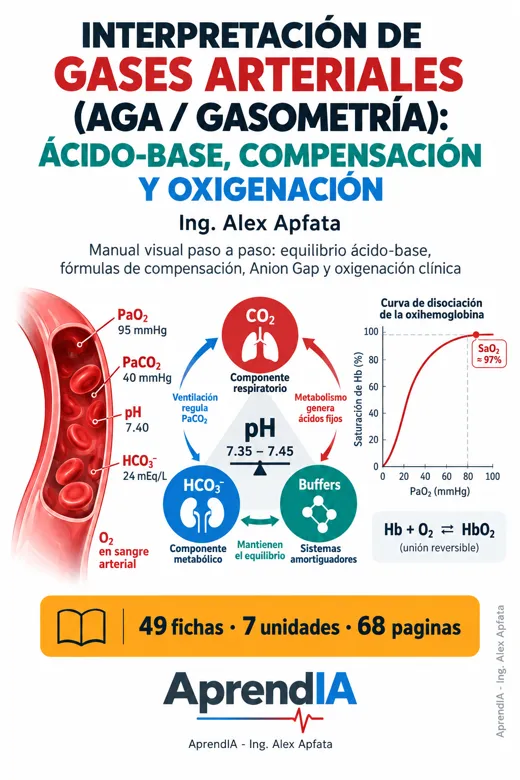 Interpretación de Gases Arteriales (AGA / Gasometría): Ácido-Base, Compensación y Oxigenación