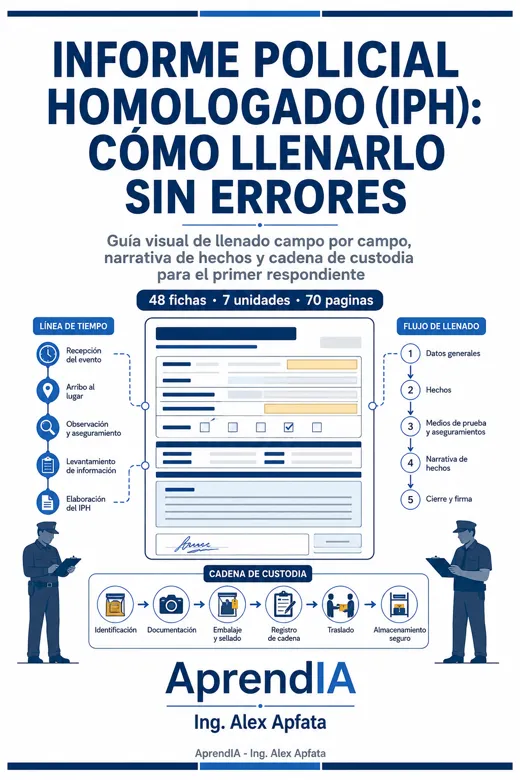 Informe Policial Homologado (IPH): cómo llenarlo sin errores