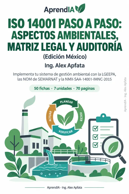 ISO 14001 Paso a Paso: Aspectos Ambientales, Matriz Legal y Auditoría (Edición México)