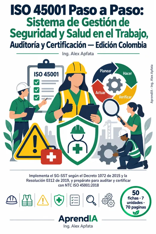 ISO 45001 Paso a Paso: Sistema de Gestión de Seguridad y Salud en el Trabajo, Auditoría y Certificación — Edición Colombia