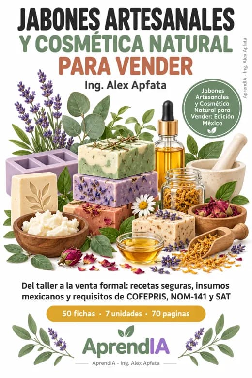 Jabones Artesanales y Cosmética Natural para Vender: Edición México