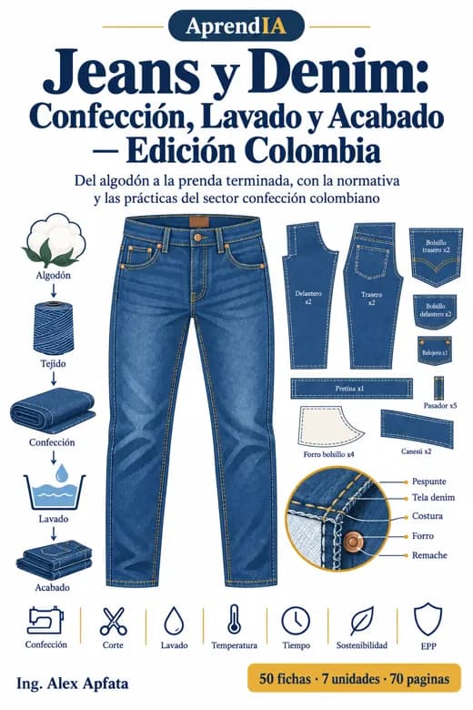 Jeans y Denim: Confección, Lavado y Acabado — Edición Colombia
