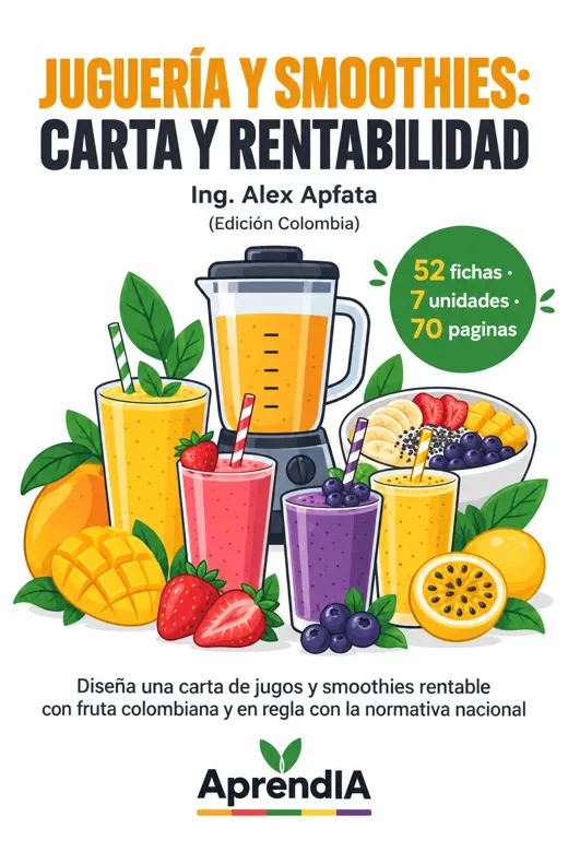 Juguería y Smoothies: Carta y Rentabilidad (Edición Colombia)