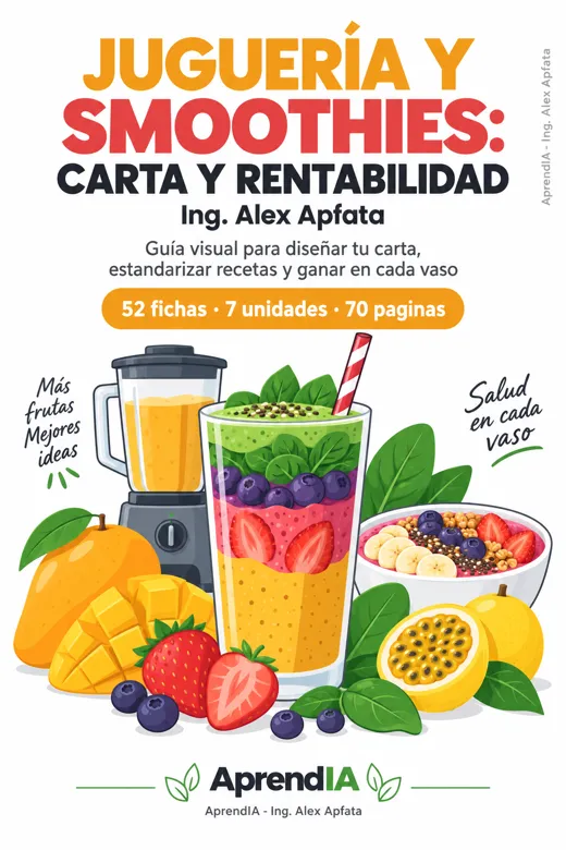 Juguería y Smoothies: Carta y Rentabilidad