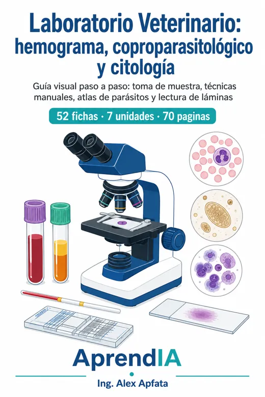 Laboratorio Veterinario: hemograma, coproparasitológico y citología
