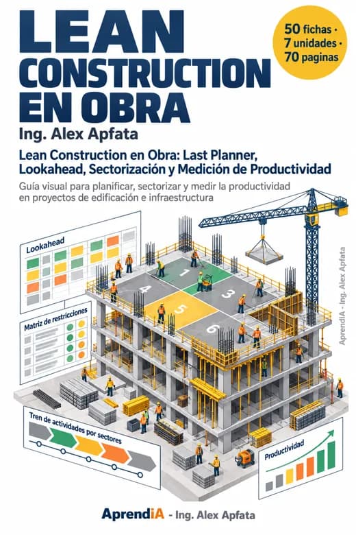 Lean Construction en Obra: Last Planner, Lookahead, Sectorización y Medición de Productividad
