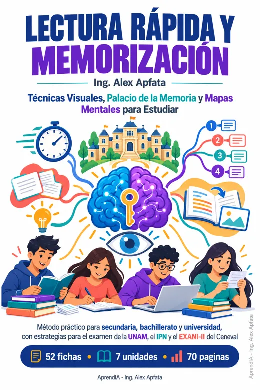 Lectura Rápida y Memorización: Técnicas Visuales, Palacio de la Memoria y Mapas Mentales para Estudiar