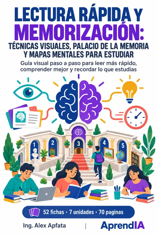 Lectura Rápida y Memorización: Técnicas Visuales, Palacio de la Memoria y Mapas Mentales para Estudiar